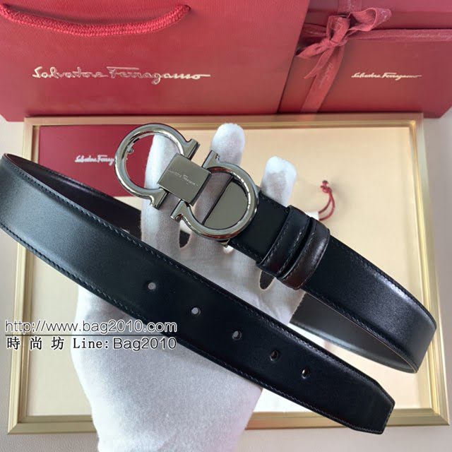 菲拉格慕男士皮帶 Ferragamo精品銅扣腰帶  jjp1949